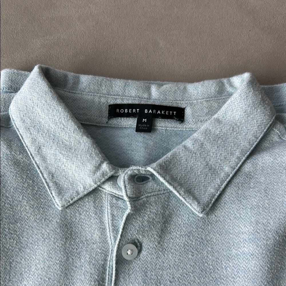 Robert Barakett Soft Blue Polo Shirt (Medium) - Picture 4 of 4